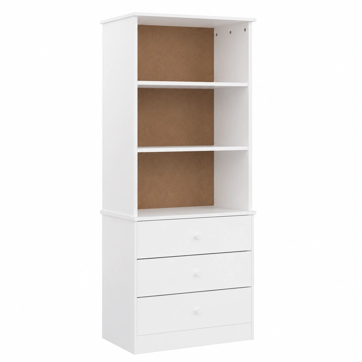 Bücherregal – 60 × 35 × 142 cm, mit Schubladen, aus Kiefernholz