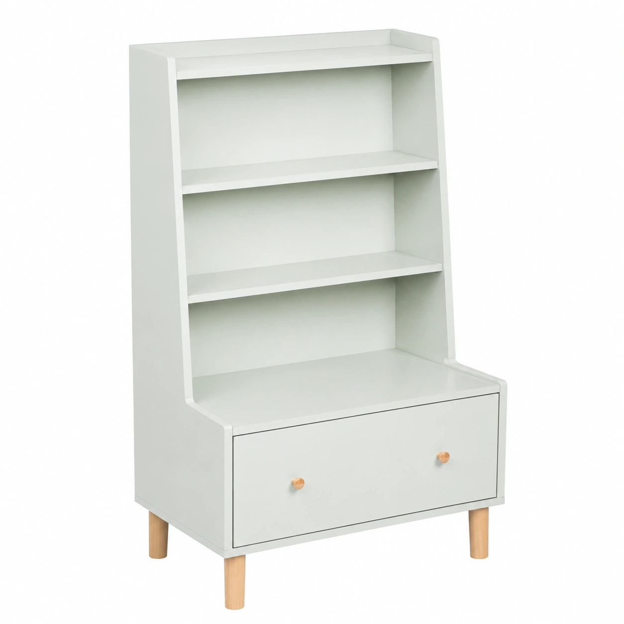 Bücherregal – mit Schubladen, aus MDF