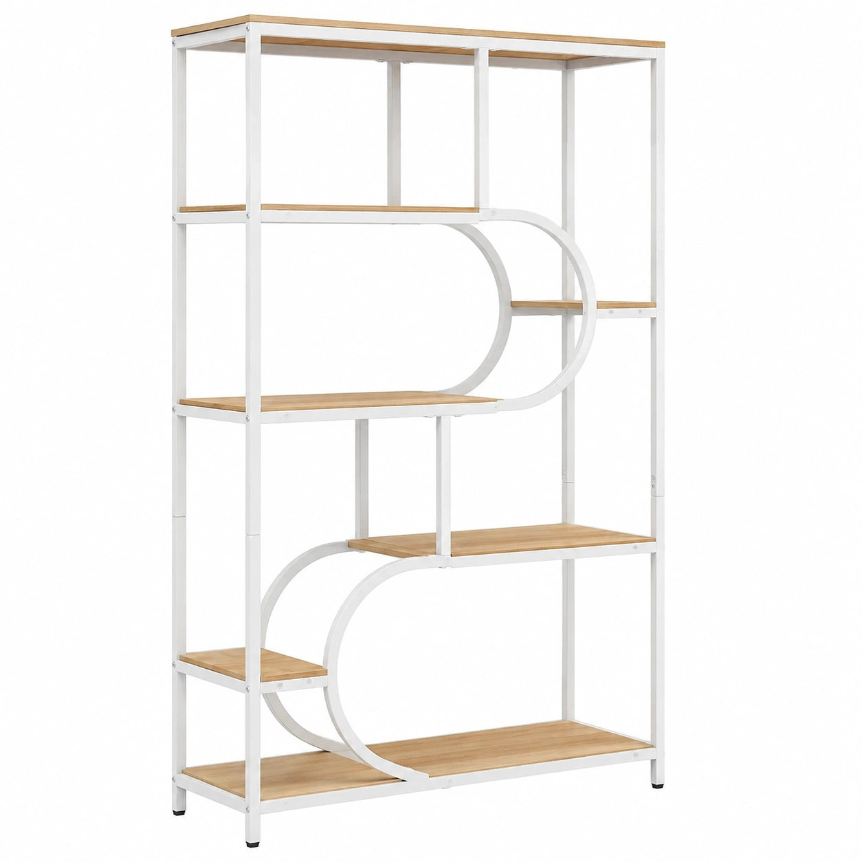 Bücherregal – freistehend, Beige, für Wohnzimmer