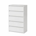 Kommode – 70 × 115 × 33,5 cm, moderner Stil, mit Schubladen, aus Holz, für Schlafzimmer und Flur
