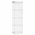 Glasvitrine – 164 × 42,5 × 36,5 cm, aus Glas