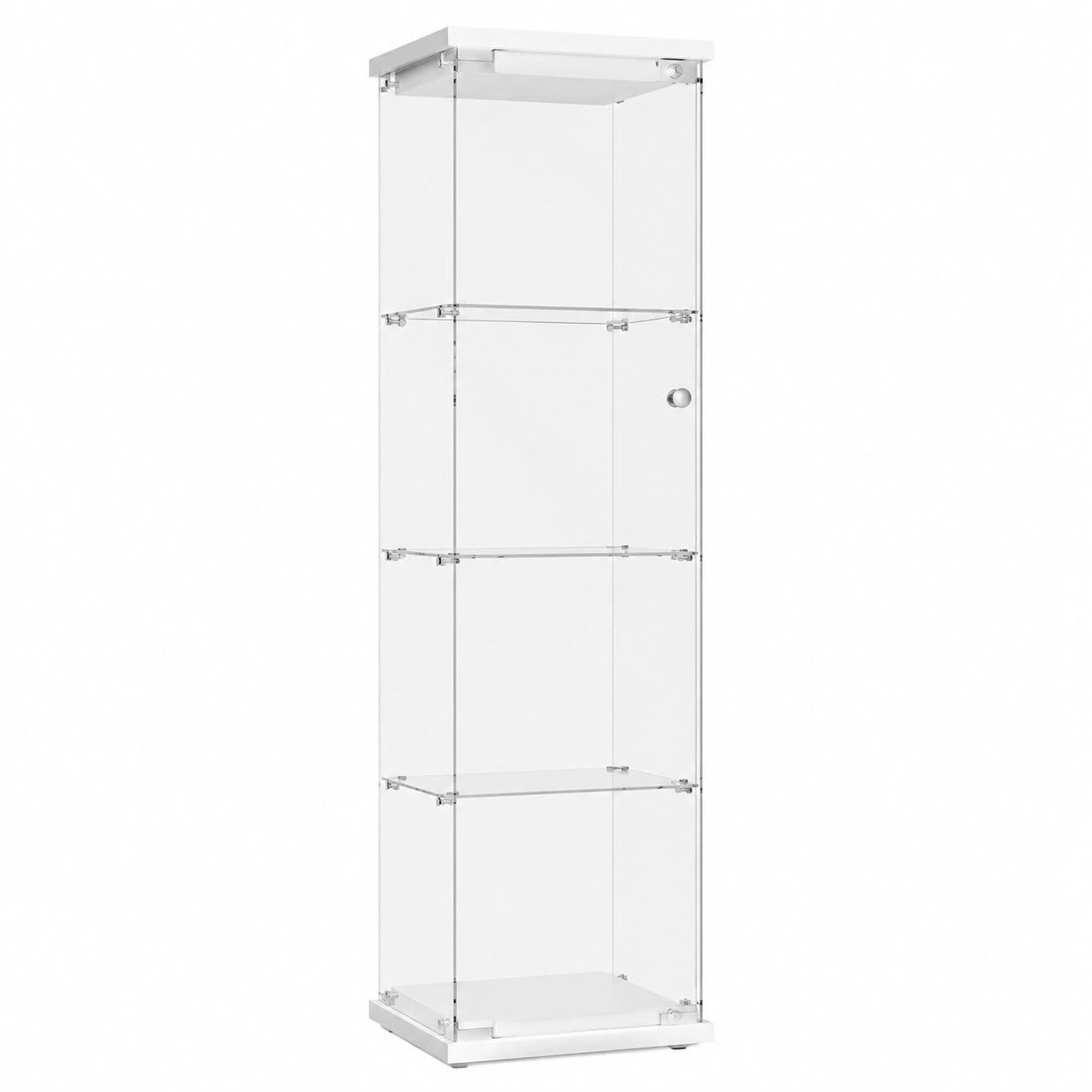 Glasvitrine – 164 × 42,5 × 36,5 cm, aus Glas