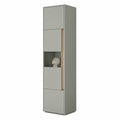 Schrank – 50 cm, mit mehreren Türen, aus Eichenholz, Grün, für Esszimmer und Wohnzimmer
