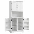 Sideboard – 60 × 40 × 181,5 cm, mit mehreren Türen, für Esszimmer, Küche und Wohnzimmer