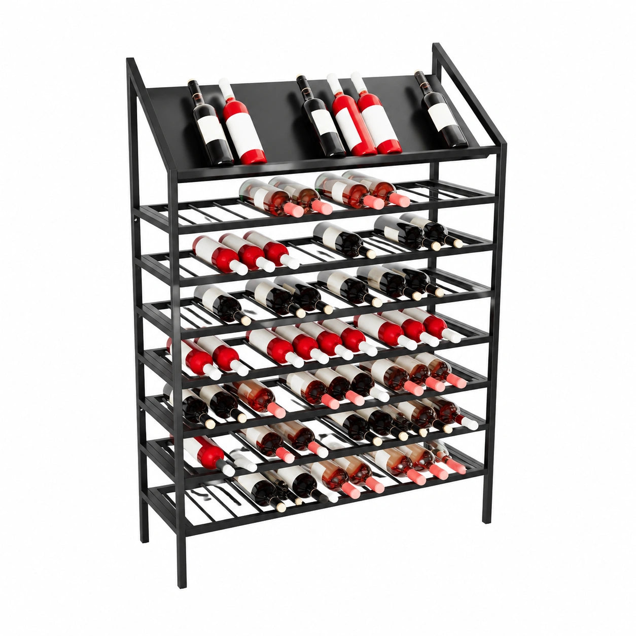 Weinregal – 170 × 100 × 30 cm, minimalistischer Stil, für Küche