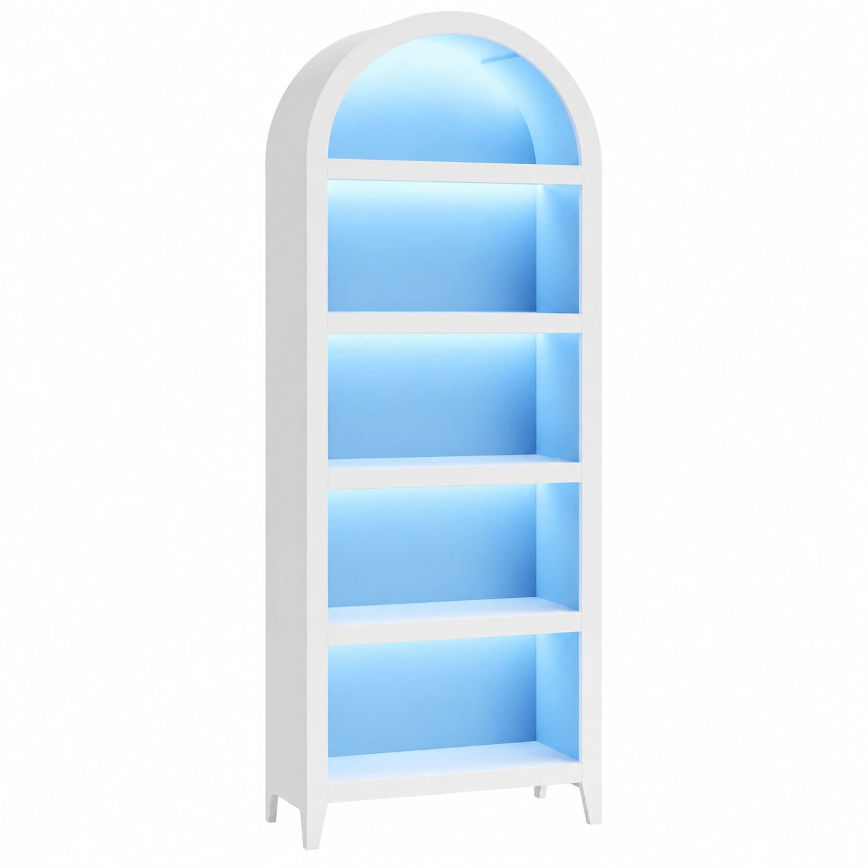 Vitrine – 175 cm, mit LED-Beleuchtung, für Esszimmer, Wohnzimmer und Schlafzimmer