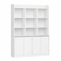 Bücherregal – 30 × 120 × 180 cm, mit mehreren Türen