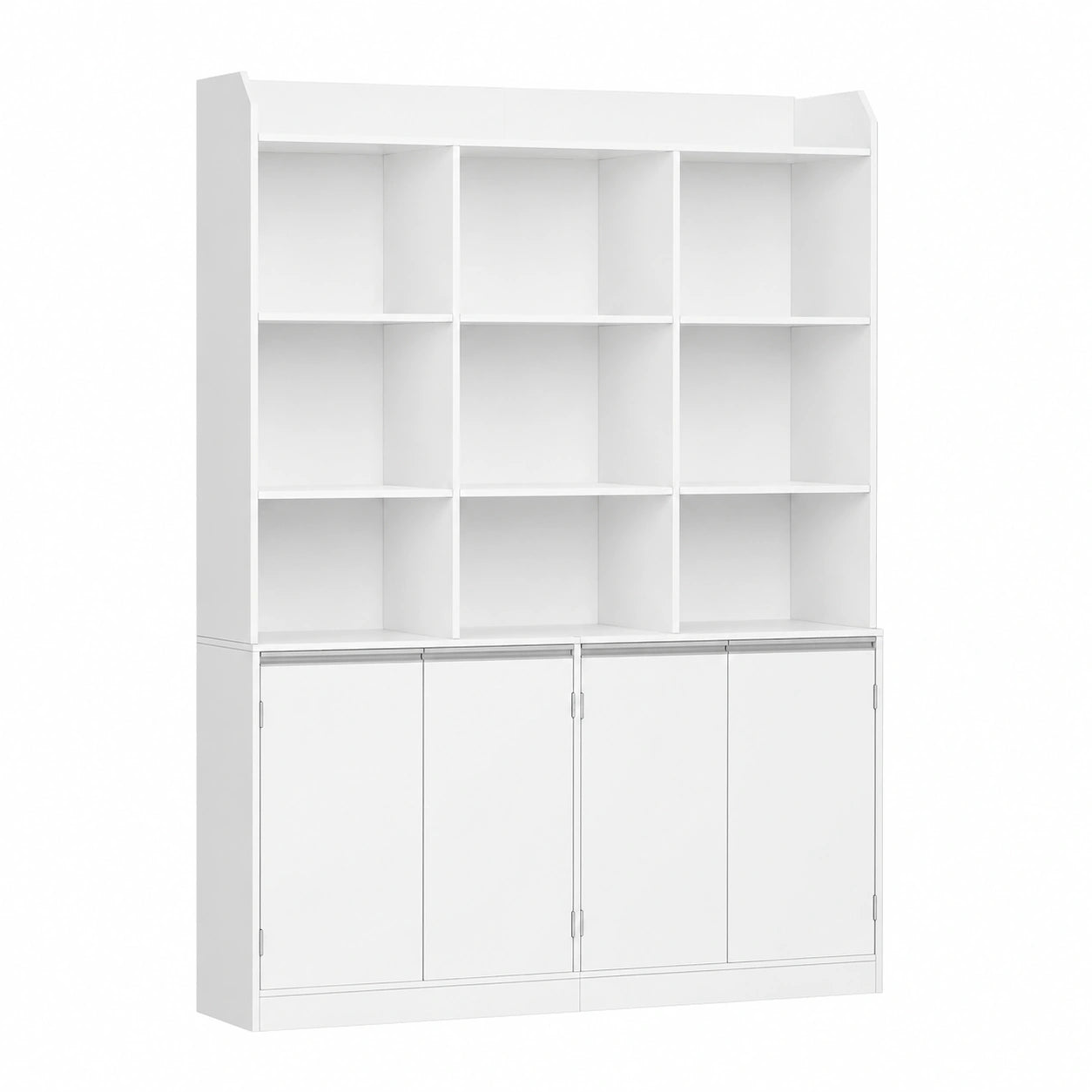 Bücherregal – 30 × 120 × 180 cm, mit mehreren Türen